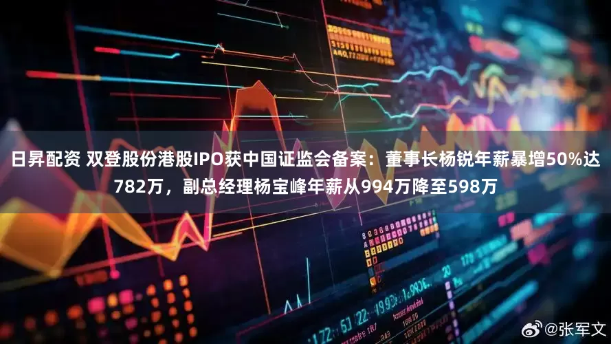 日昇配资 双登股份港股IPO获中国证监会备案：董事长杨锐年薪暴增50%达782万，副总经理杨宝峰年薪从994万降至598万