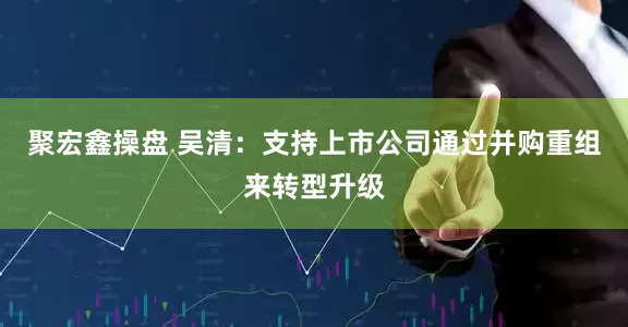聚宏鑫操盘 吴清：支持上市公司通过并购重组来转型升级